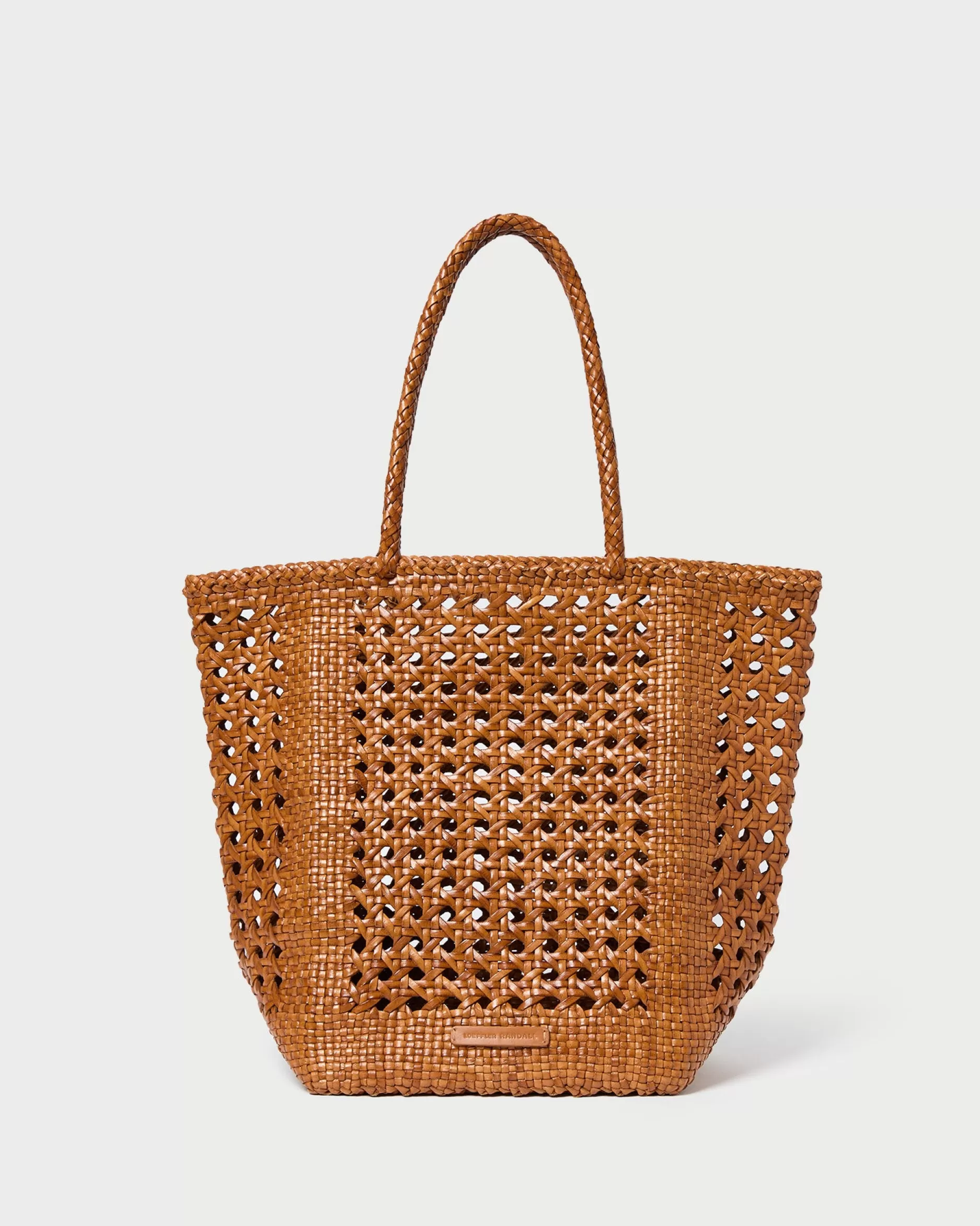 Loeffler Randall Angelo Timber Woven Leather Tote