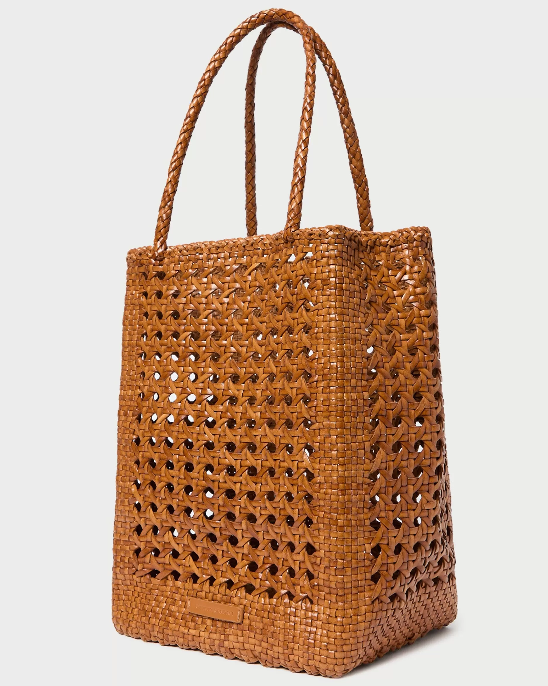 Loeffler Randall Angelo Timber Woven Leather Tote