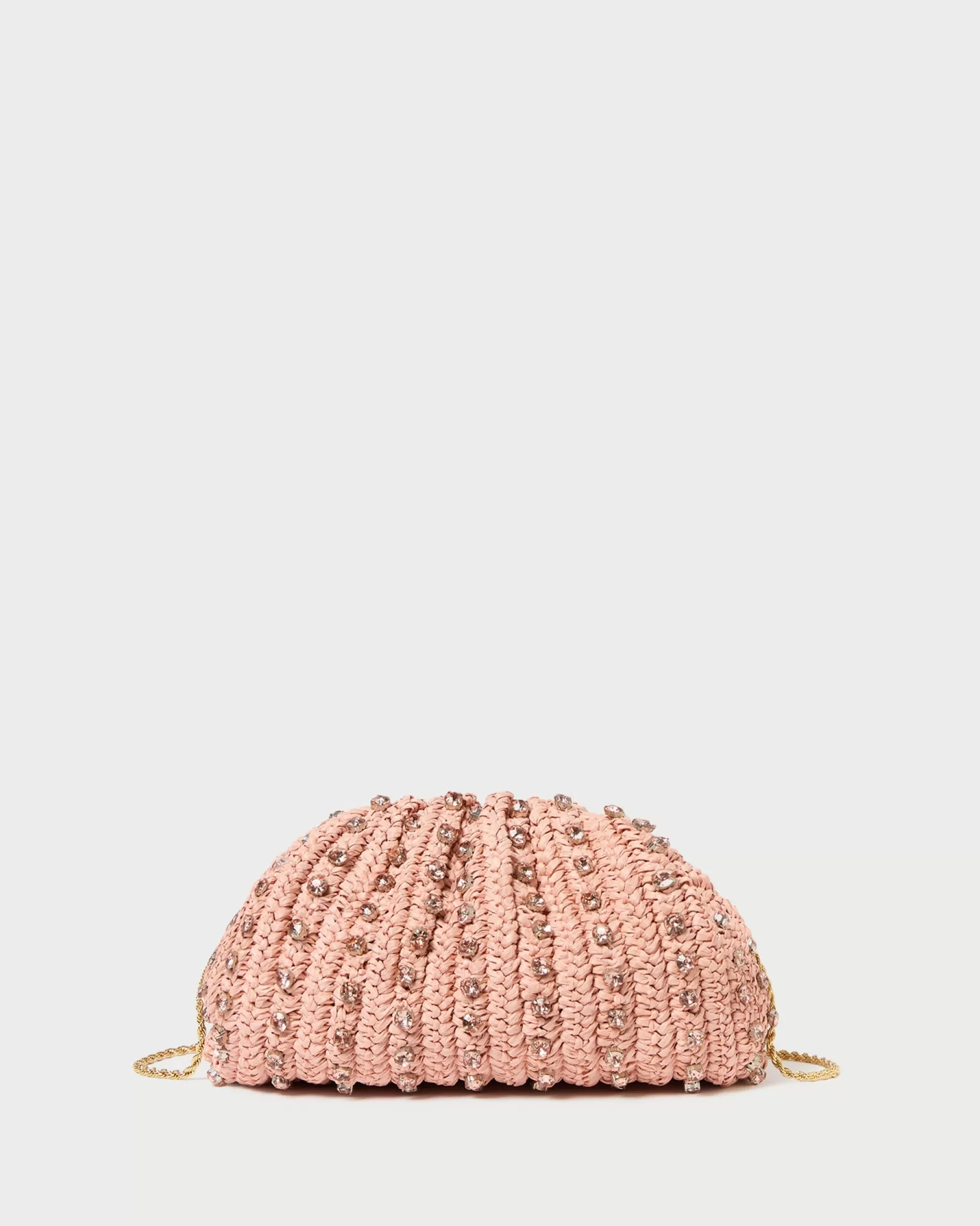 Loeffler Randall Bailey Blush/Crystal Dome Clutch