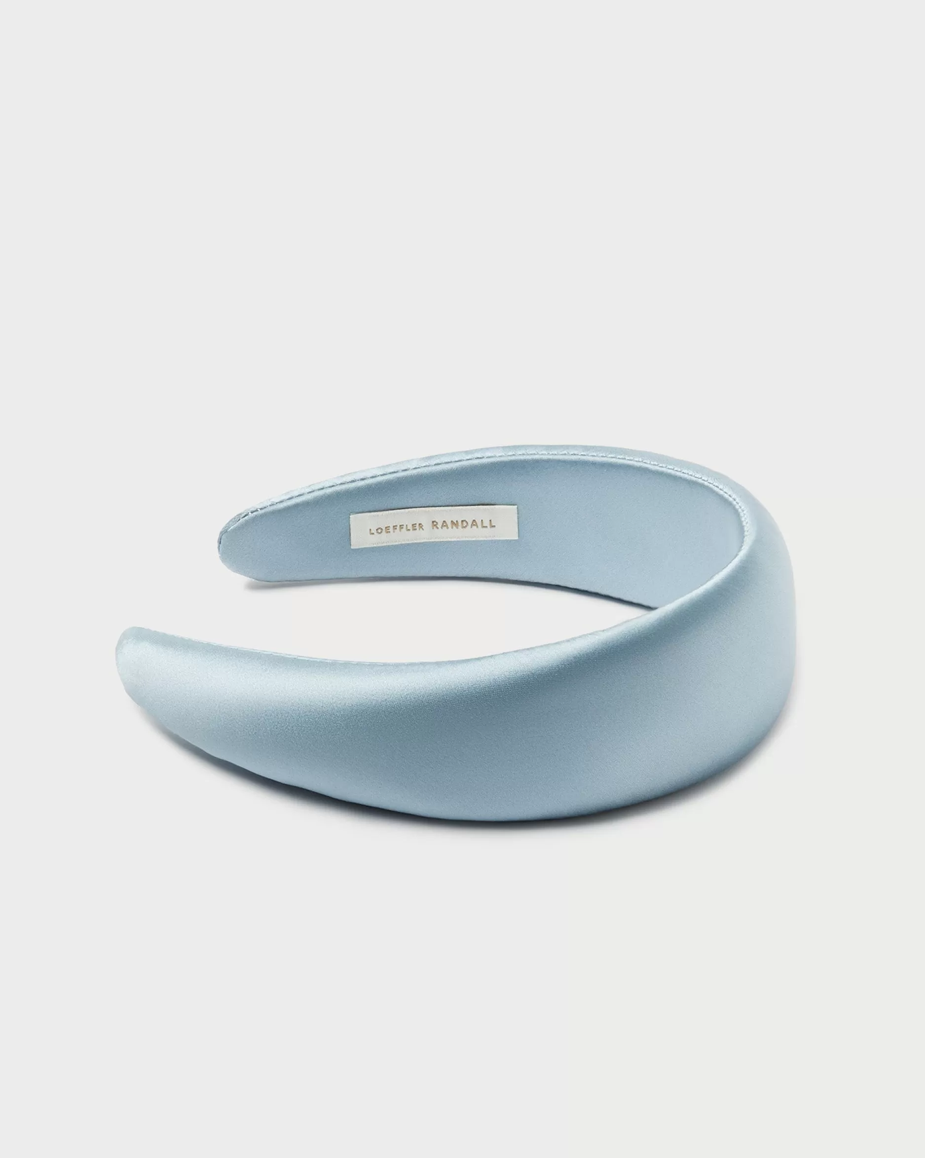 Loeffler Randall Bellamy Blue Satin Puffy Headband