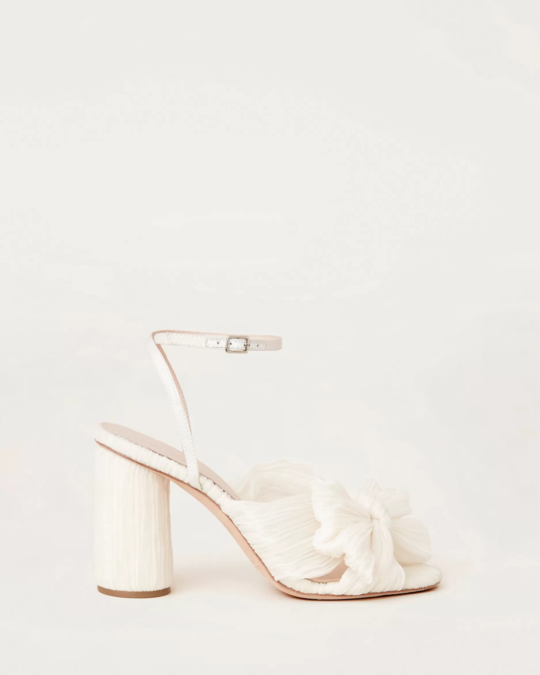 Loeffler Randall Camellia Pearl Pleated Bow Heel