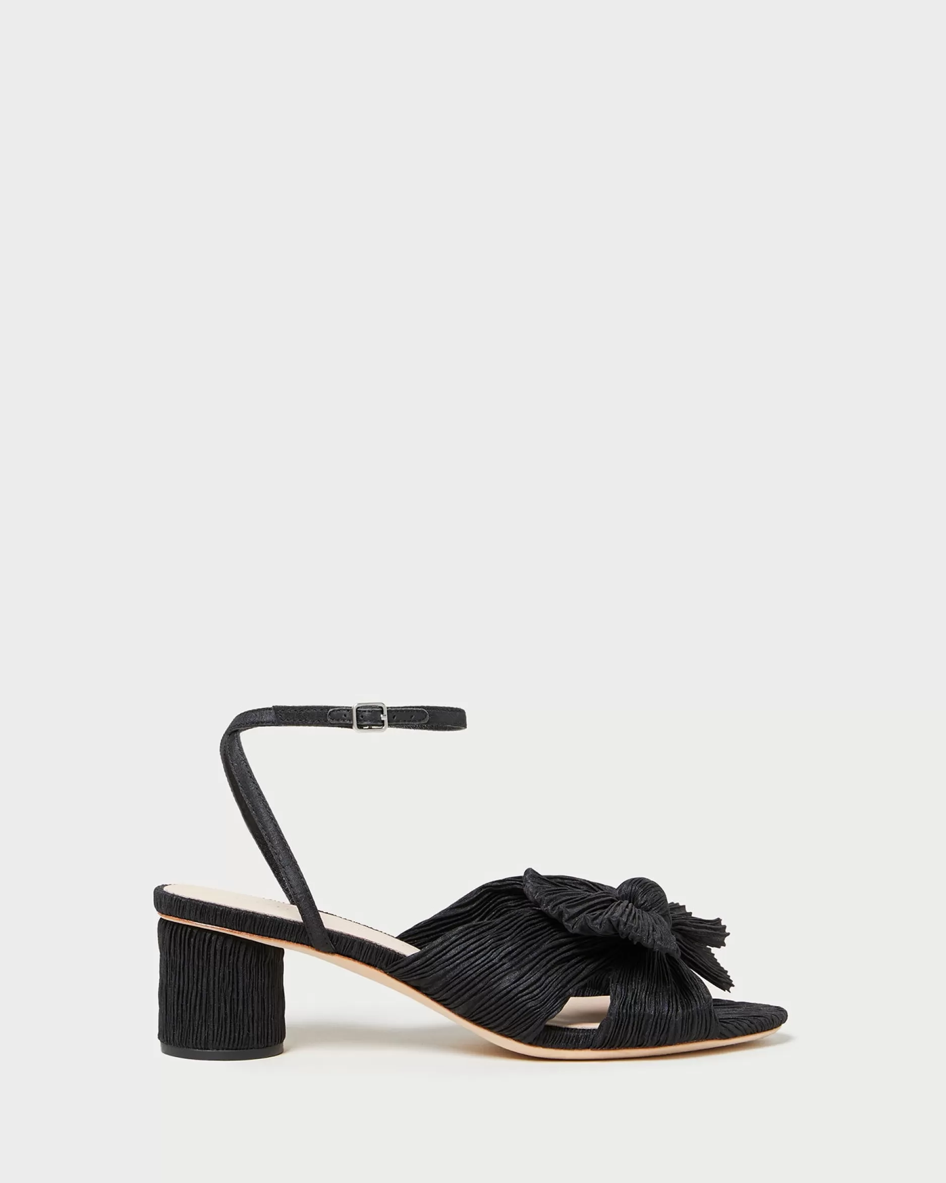 Loeffler Randall Dahlia Black Pleated Bow Heel