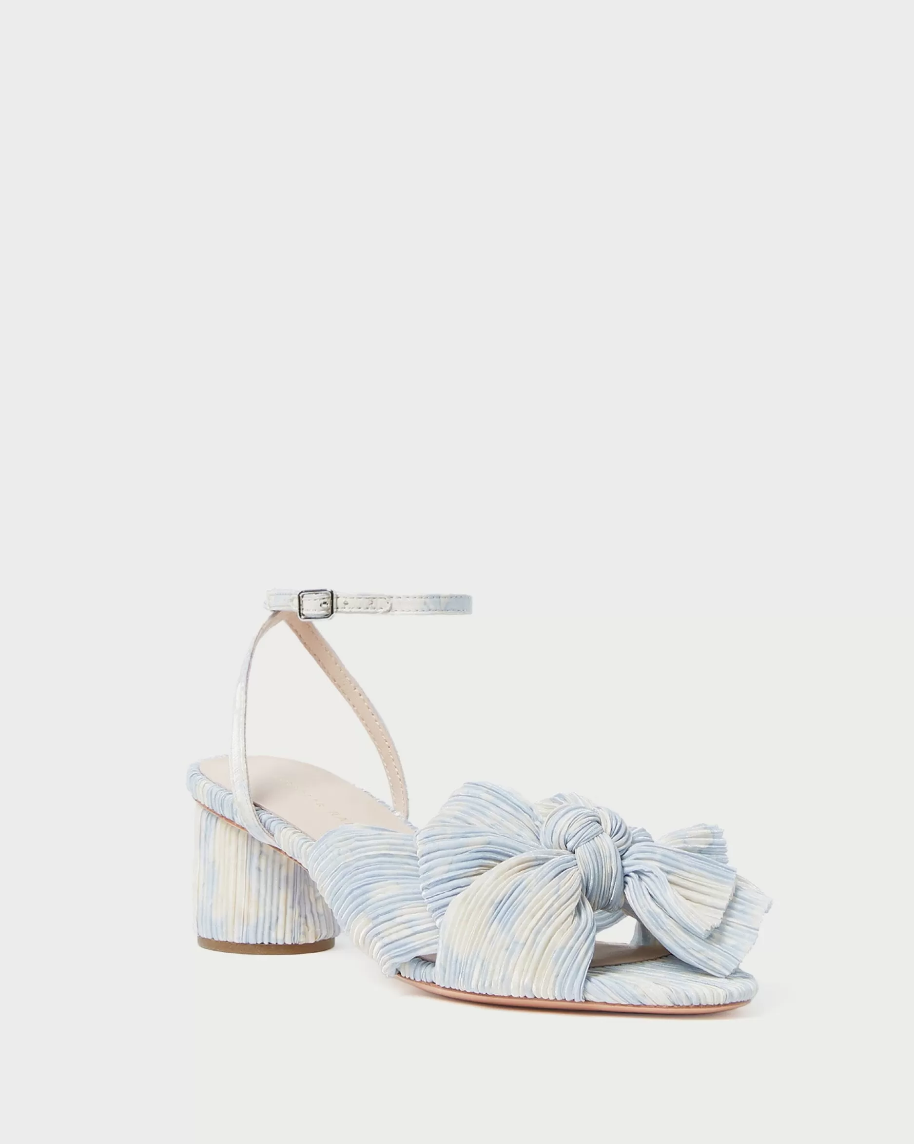 Loeffler Randall Dahlia Blue Floral Bow Heel