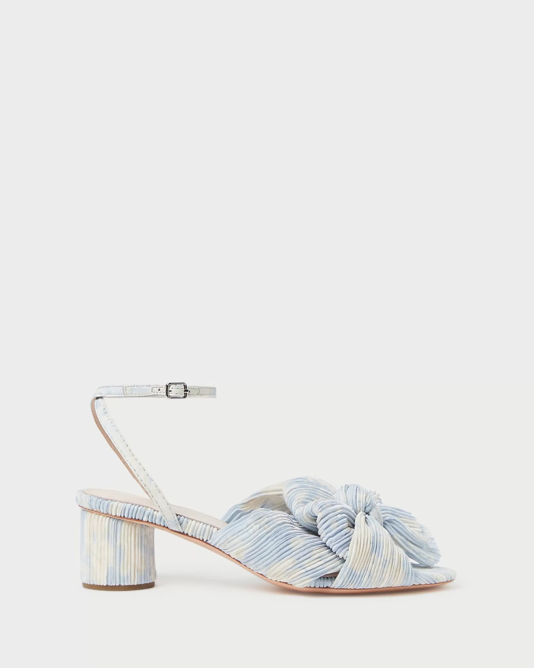 Loeffler Randall Dahlia Blue Floral Bow Heel