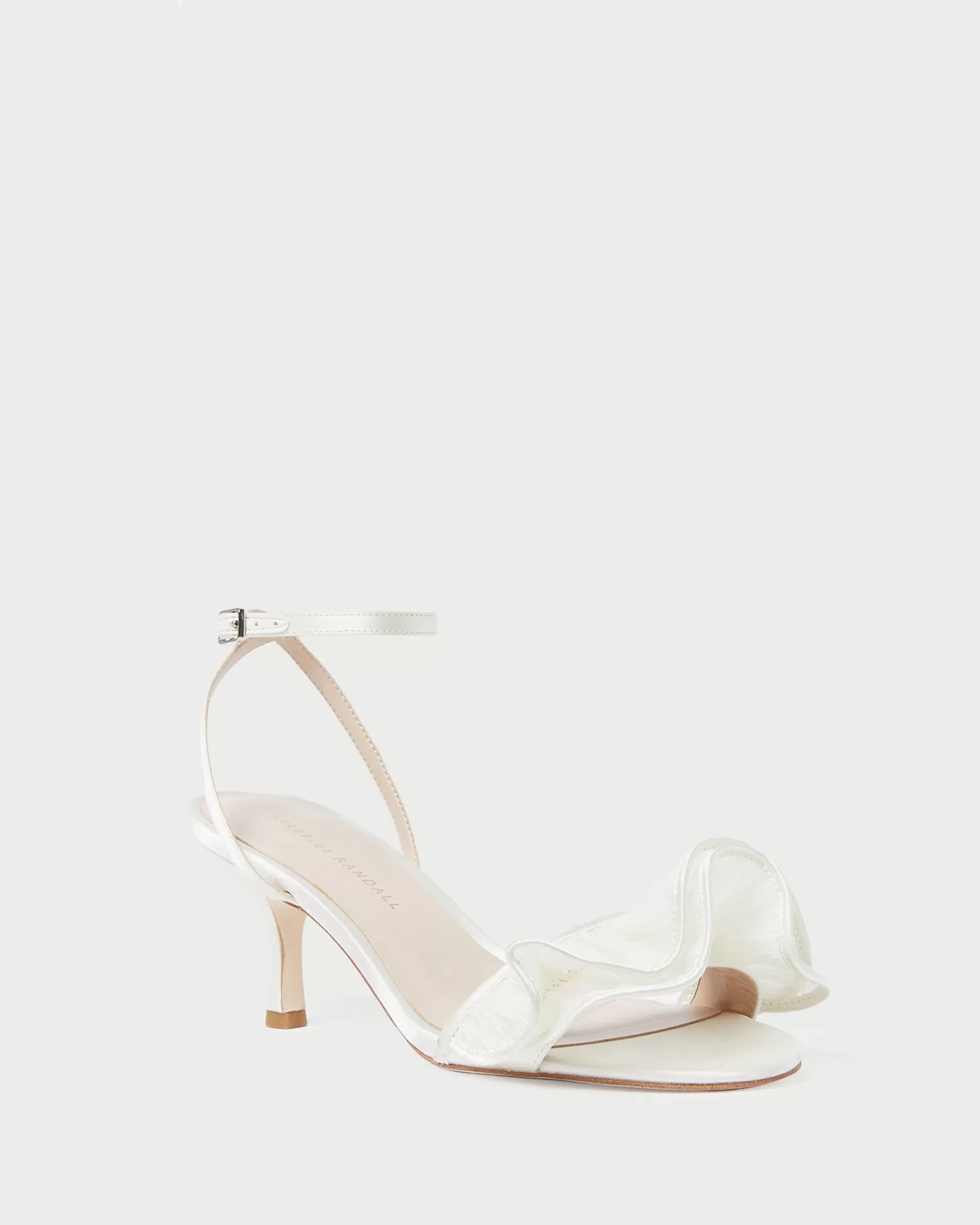 Loeffler Randall Elena Pearl Pleated Ruffle Sandal