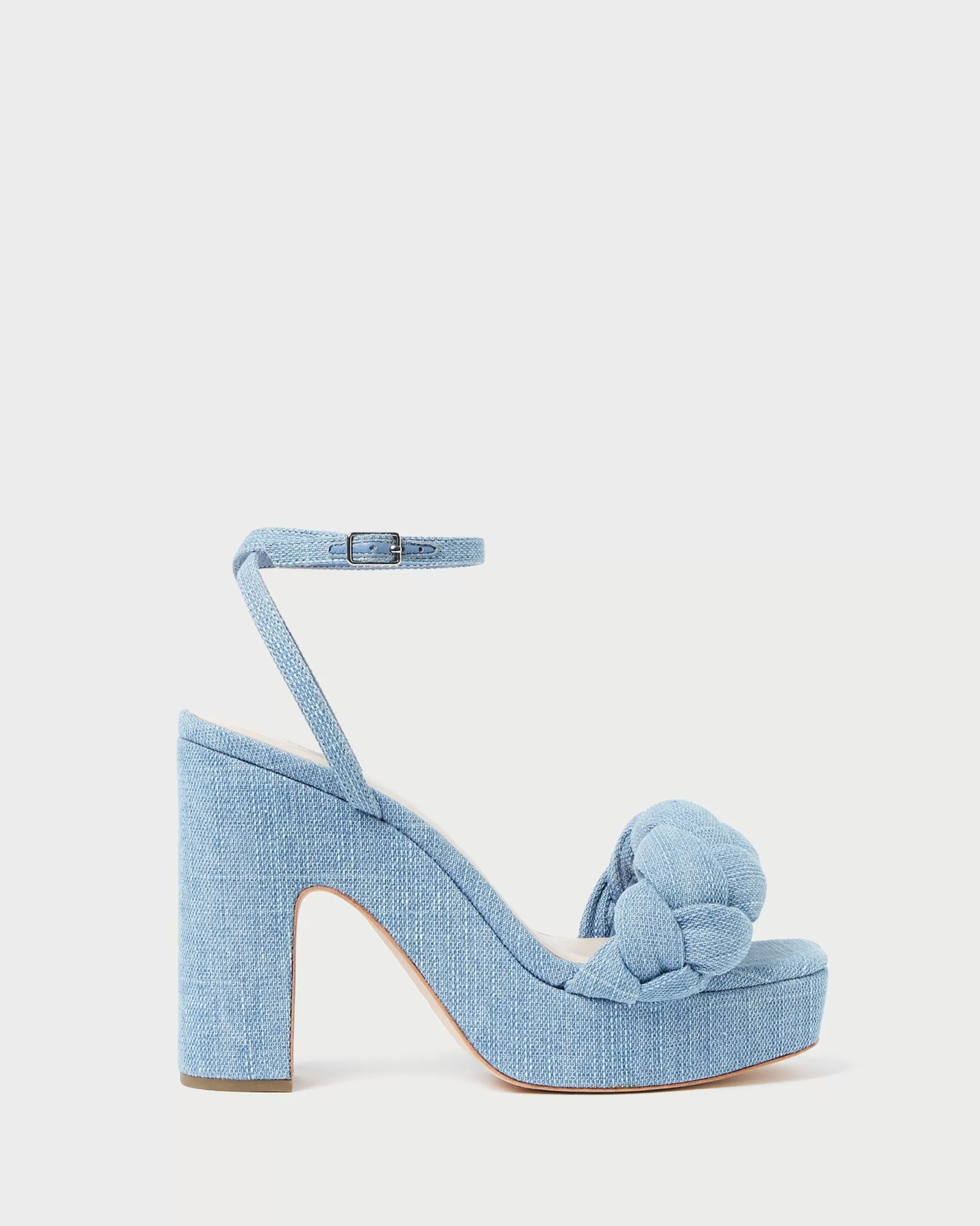 Loeffler Randall Fae Denim Platform Heel