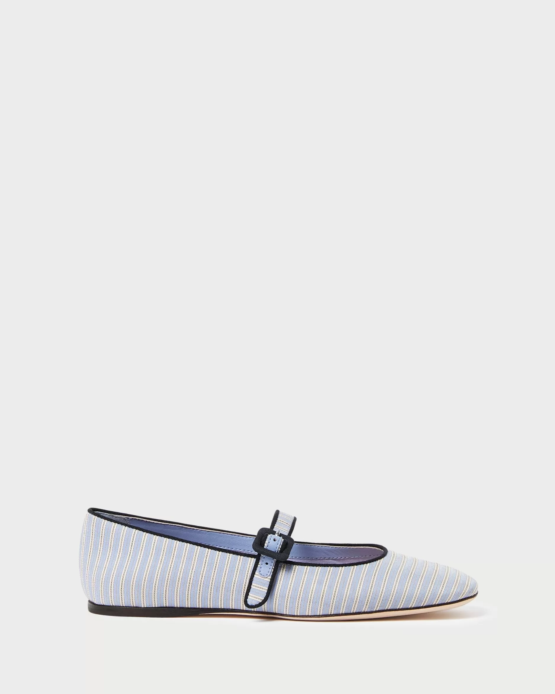 Loeffler Randall Ginger Blue Stripe Mary Jane