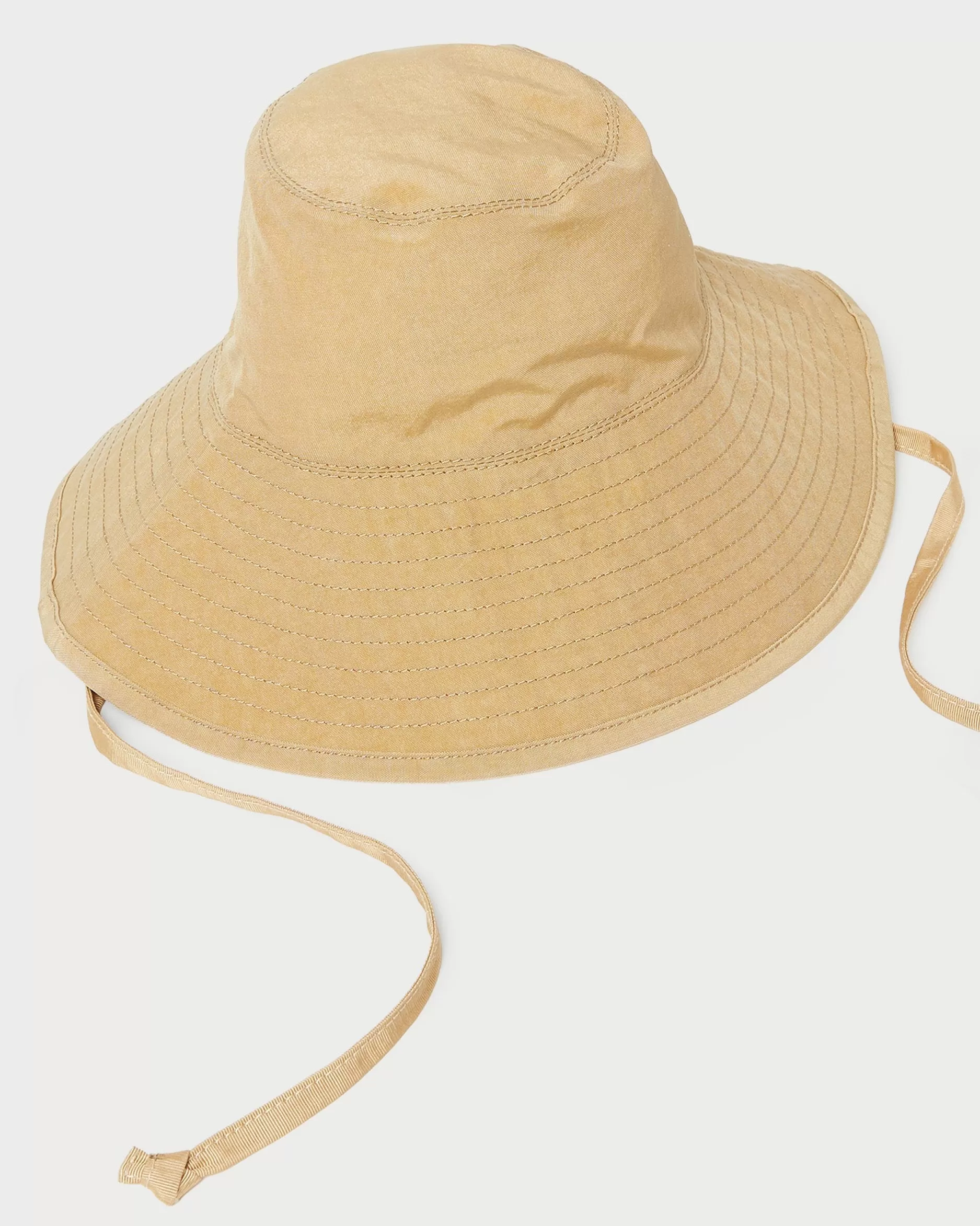 Loeffler Randall Hannah Parchment Nylon Bucket Hat