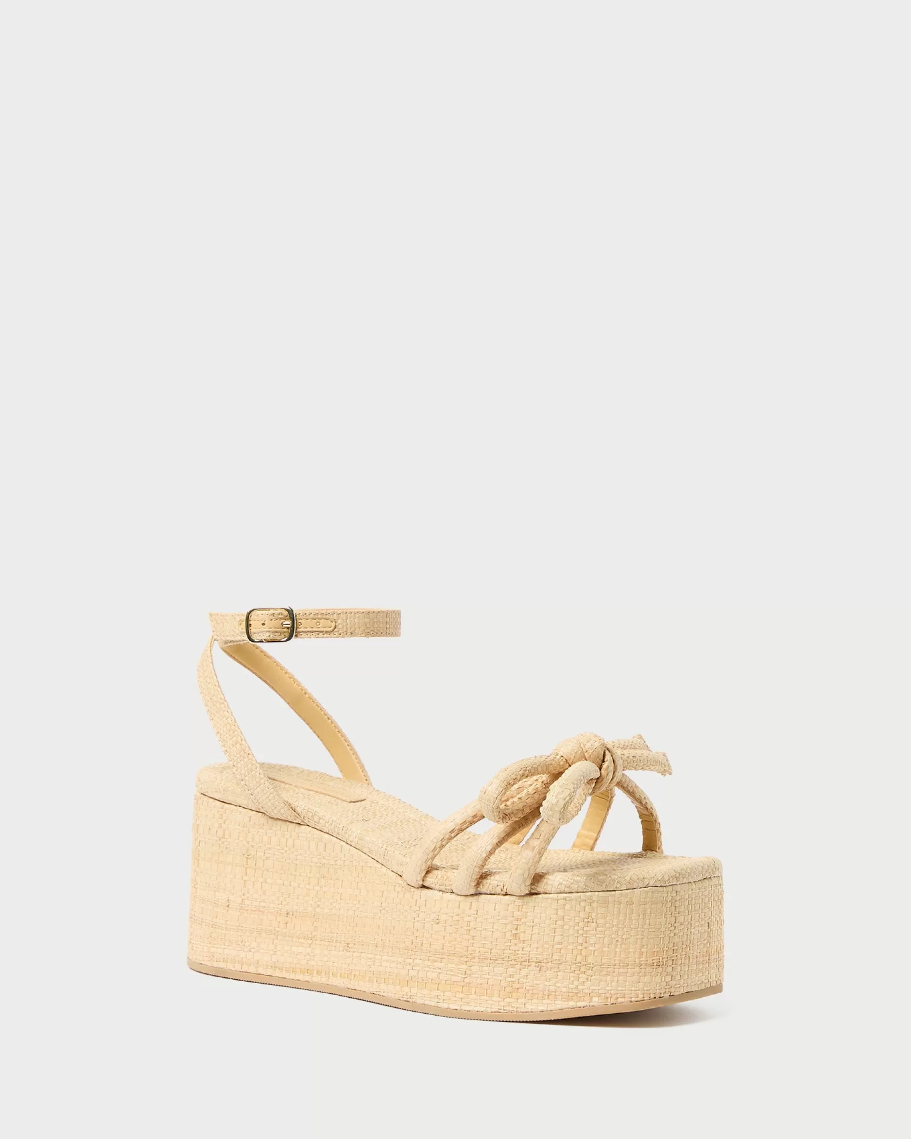 Loeffler Randall Hudson Natural Raffia Platform Sandal