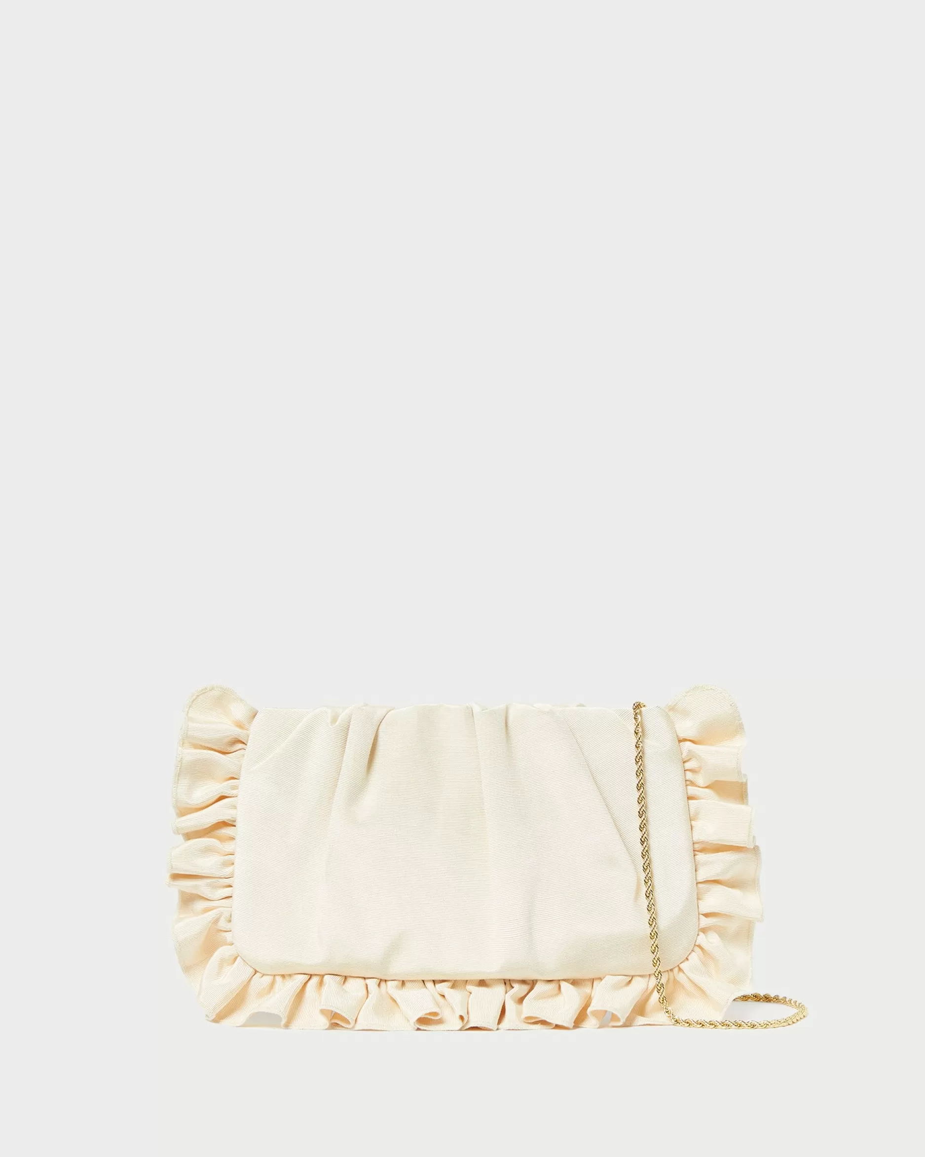 Loeffler Randall Mavis Moiré Ruffle Clutch