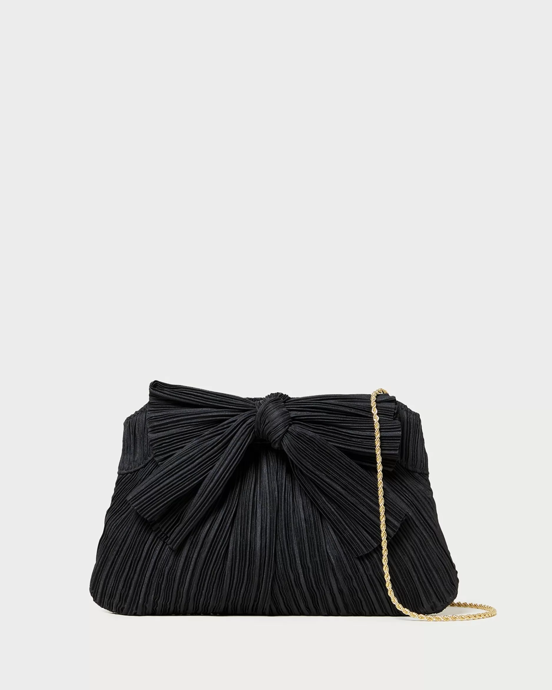 Loeffler Randall Rayne Black Bow Clutch