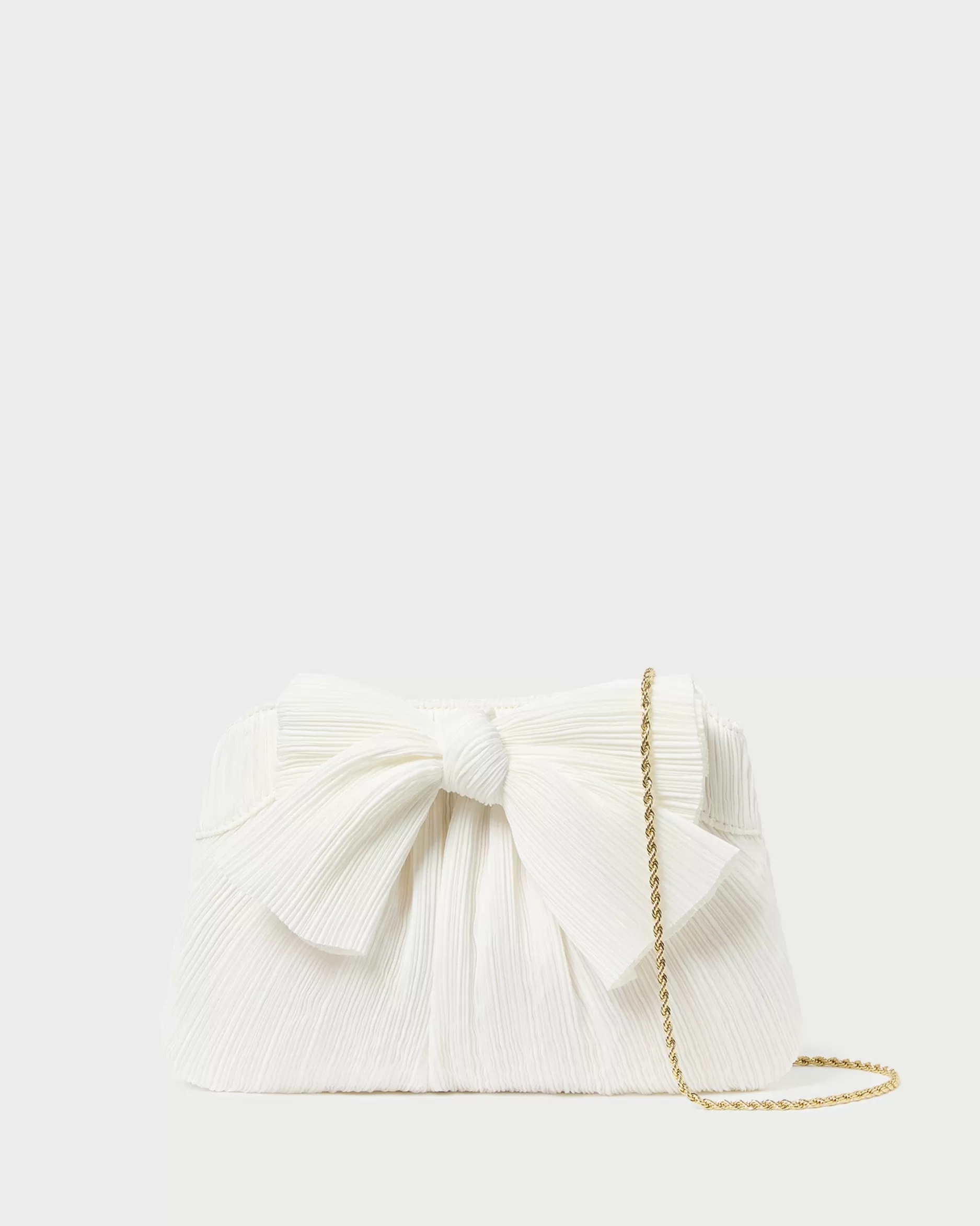 Loeffler Randall Rayne Pleated Bow Clutch