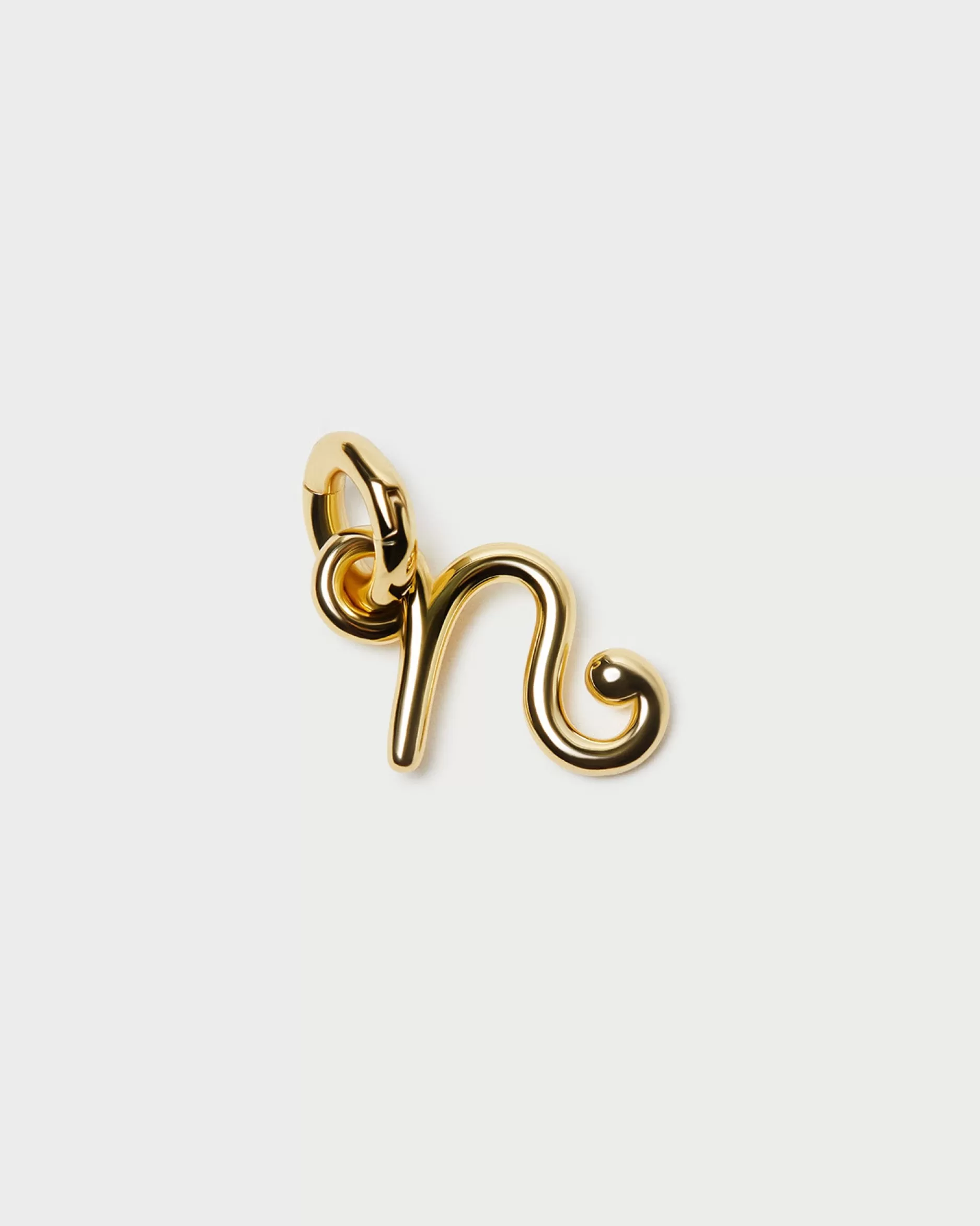 Loeffler Randall Small Gold Letter "N" Charm