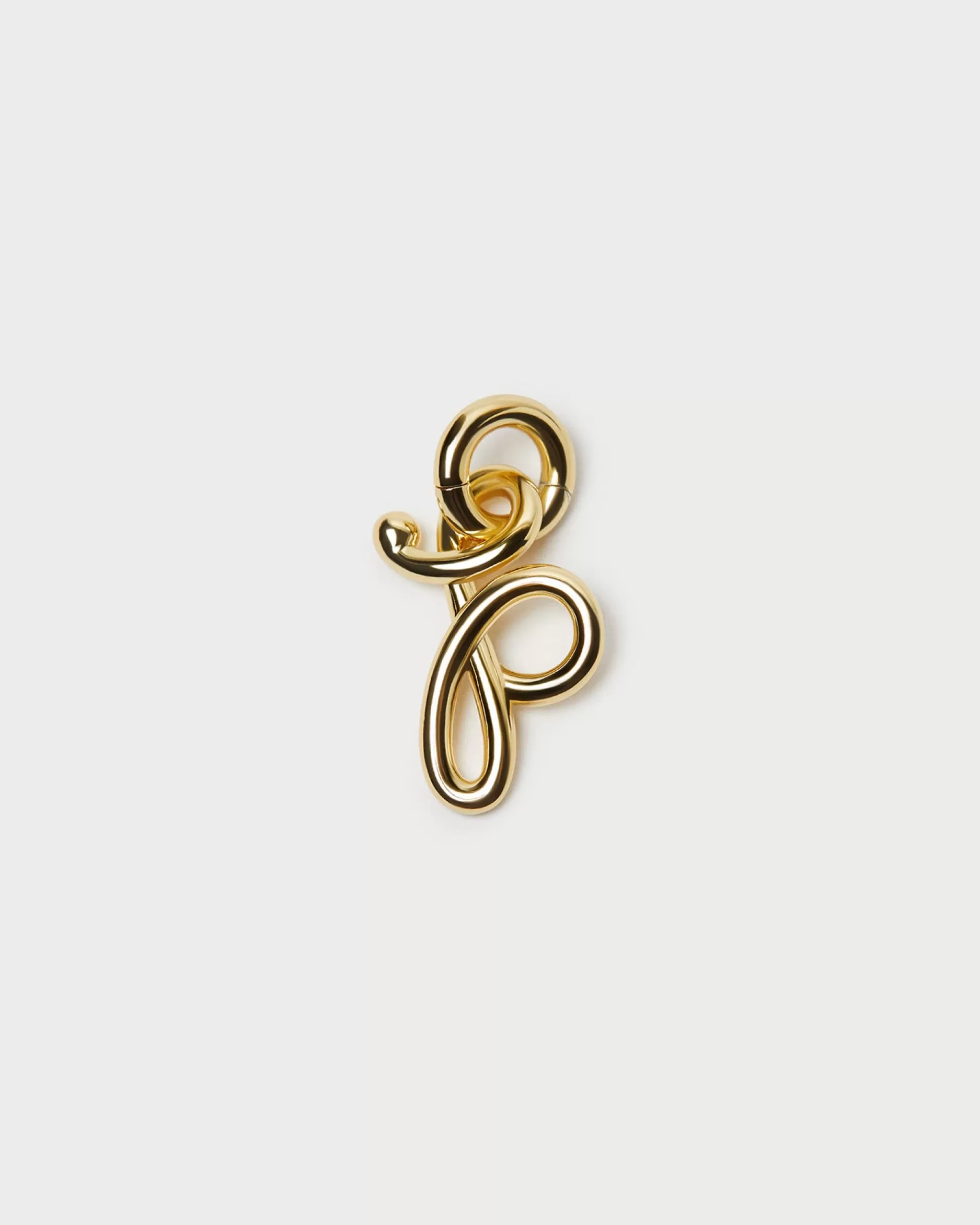 Loeffler Randall Small Gold Letter "P" Charm