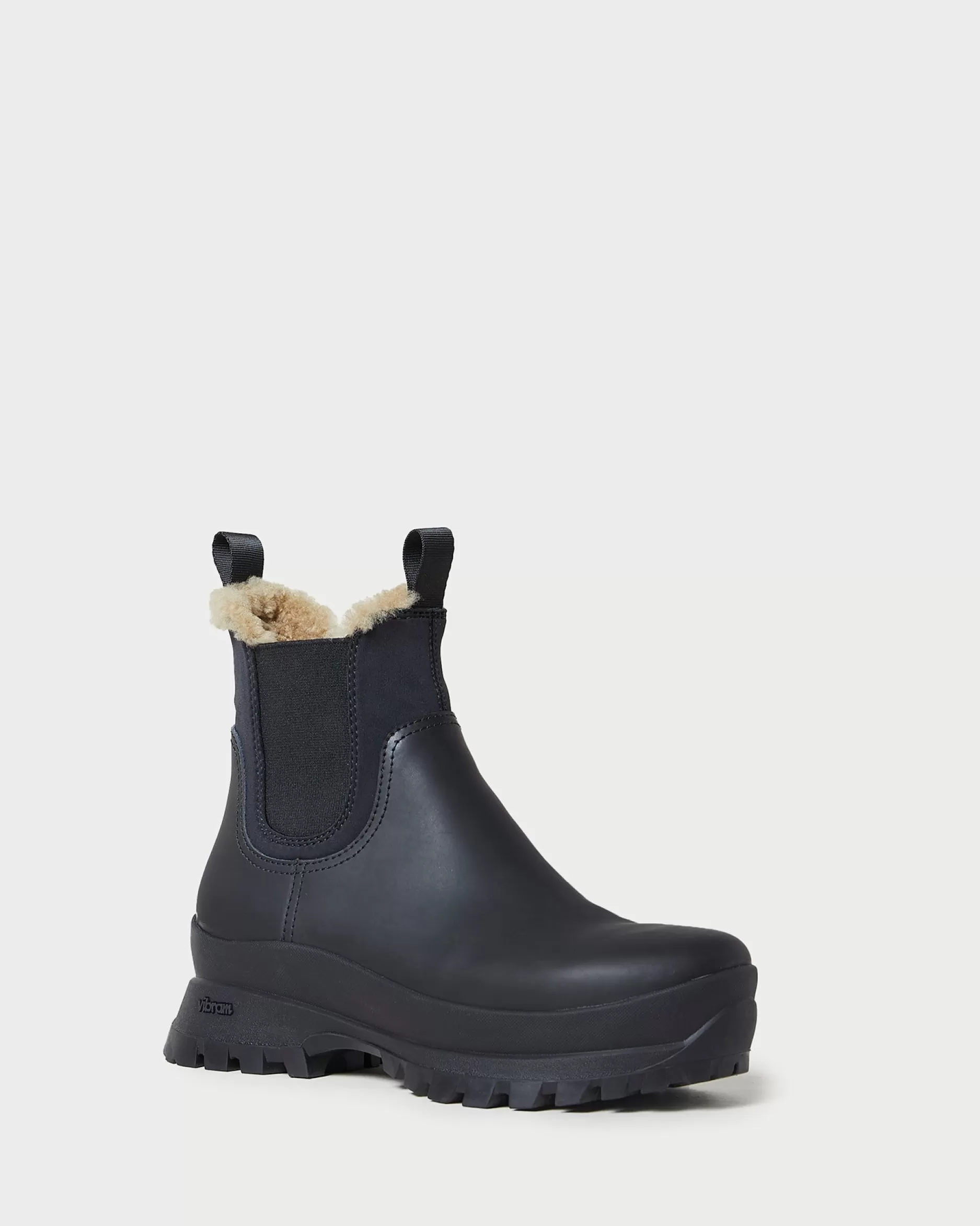 Loeffler Randall Tara Black Shearling-Lined Boot