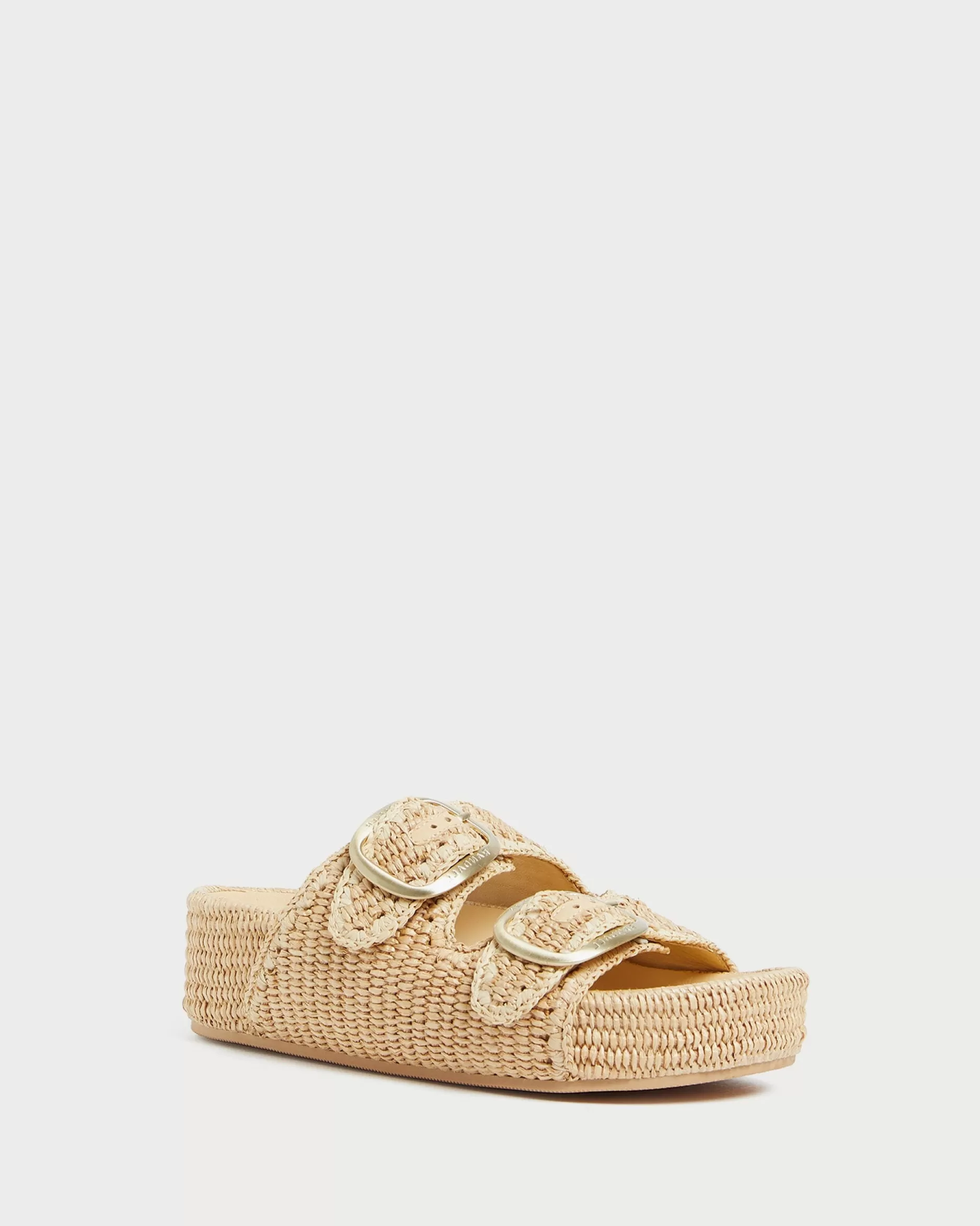 Loeffler Randall Theo Natural Straw Footbed Sandal