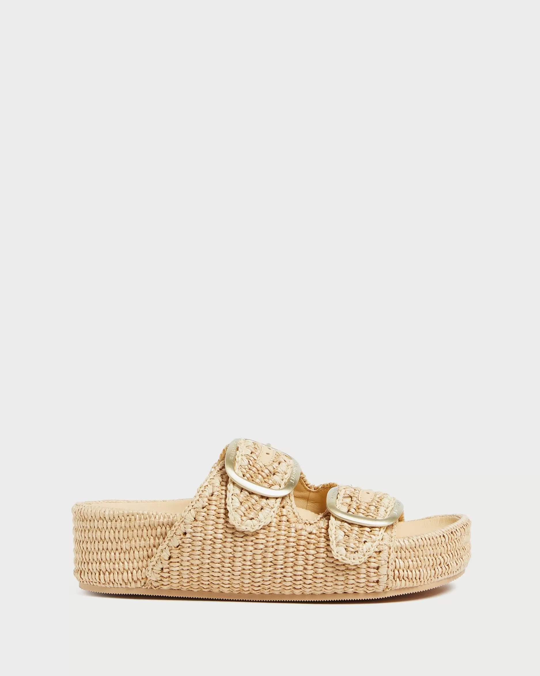 Loeffler Randall Theo Natural Straw Footbed Sandal